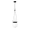 Z-Lite Calhoun Pendant, 1-Light, 9 In.W x 10.75 In.H, Matte black/white opal 7505P9-MB - alternate 8